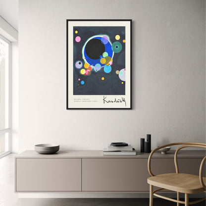 Kandinsky Several Circles | 1926 Abstract | Vintage Circle Design