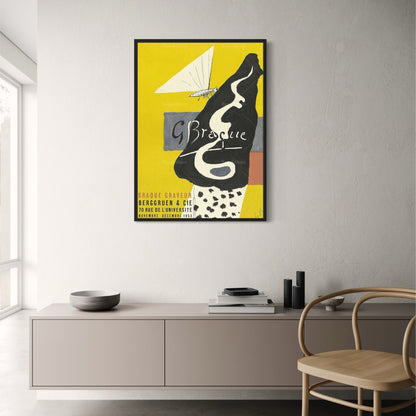 Georges Braque Poster | Graveur 1953 Art Print | Vintage French Artwork | Home Wall Decor | Classic Artistic Masterpiece