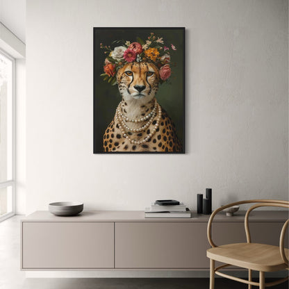 Jungle Royalty | Pearls and Paws | Luxury Fashion Art