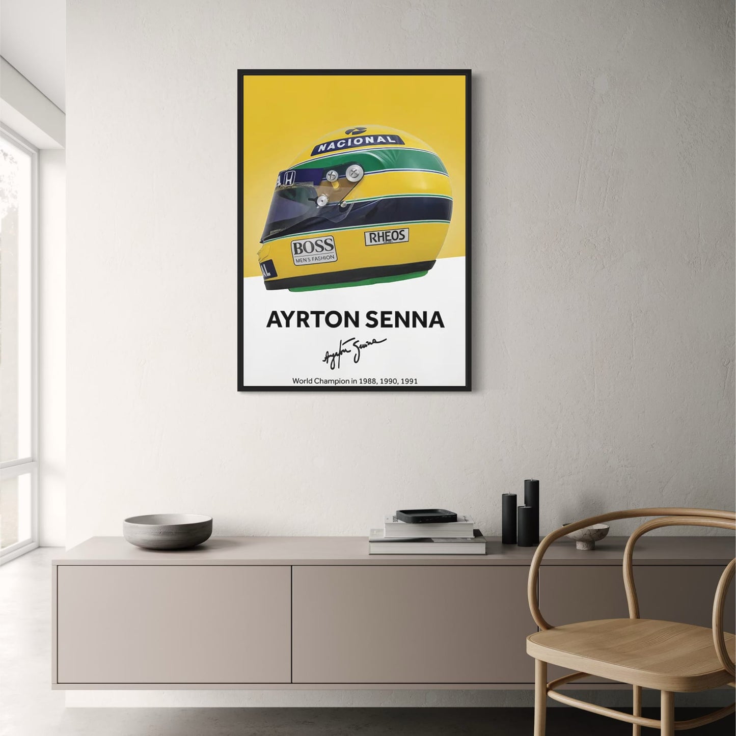 Formula 1 Helmet Canvas Art