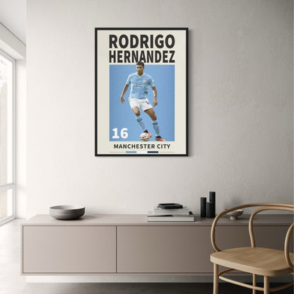 Rodrigo Hernandez Soccer Star | Football Athlete Poster | Home Decor Artwork | Famous Player Print