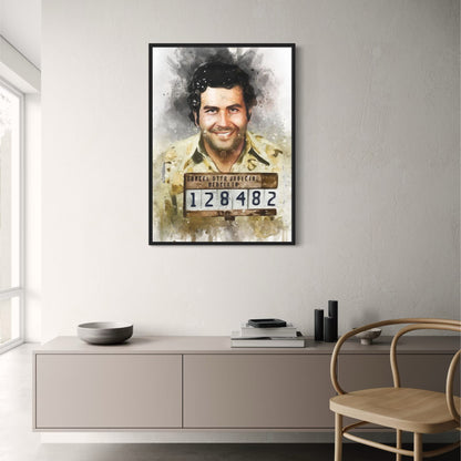 Pablo Escobar Mugshot | Vintage Style