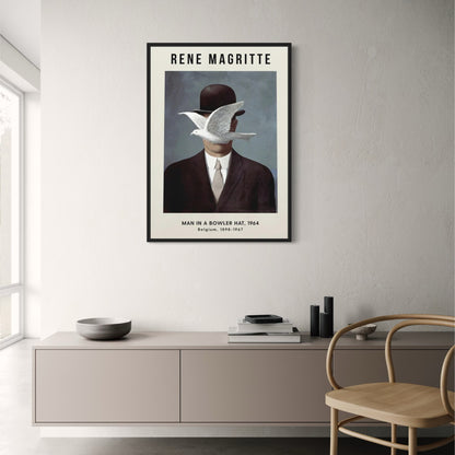 Rene Magritte | Man in a Bowler Hat | Surrealist Artwork