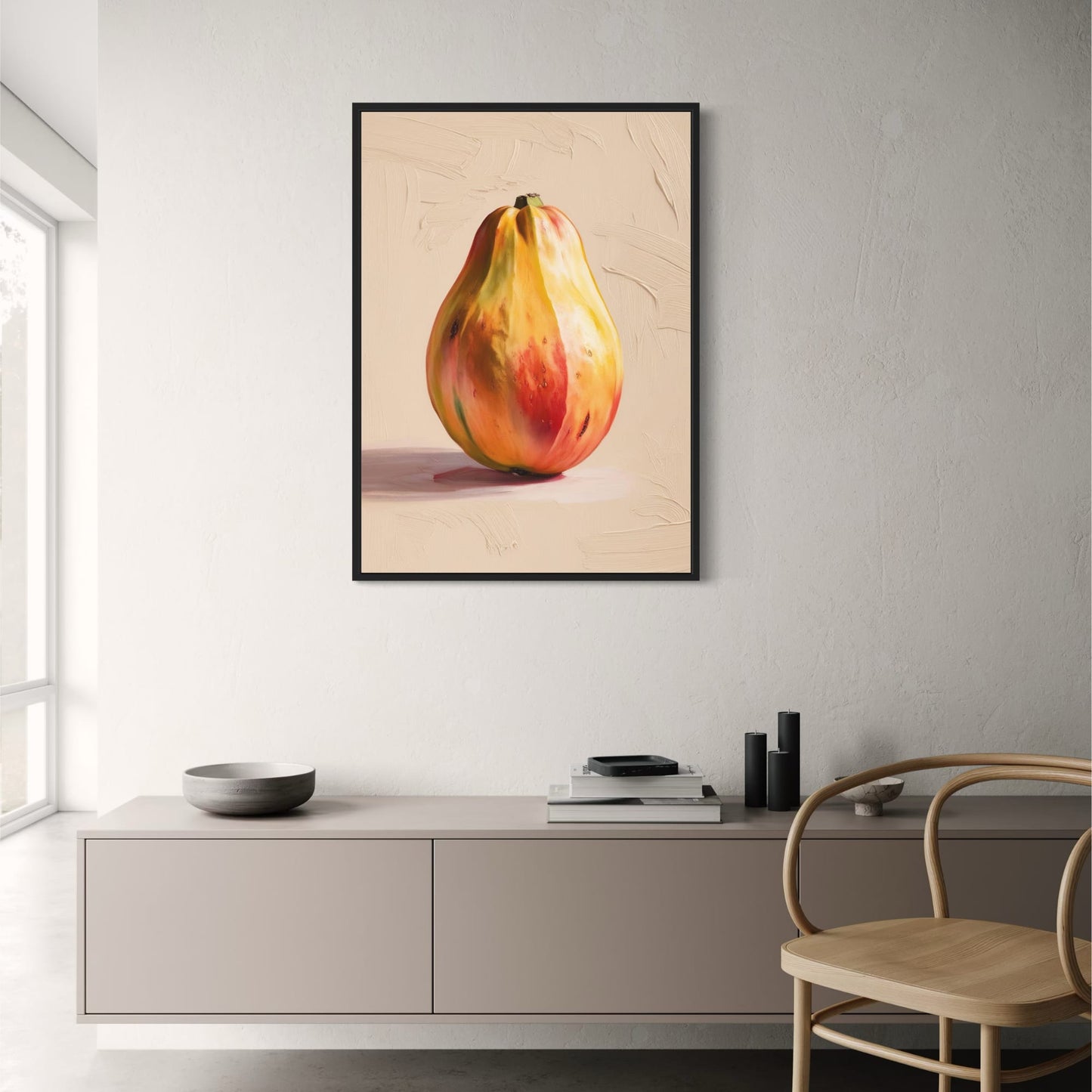 Papaya Botanical Print | Vibrant Nature Illustration