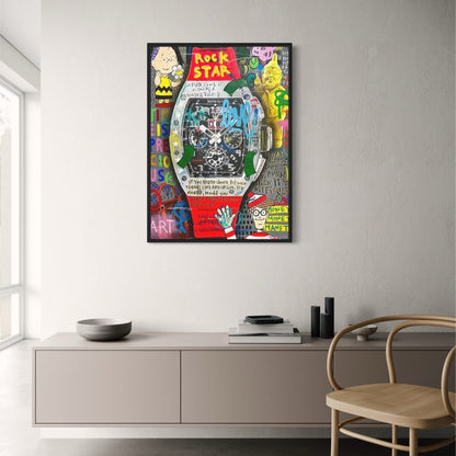 Red Graffiti Richard Mille Timepiece | Modern Urban Art