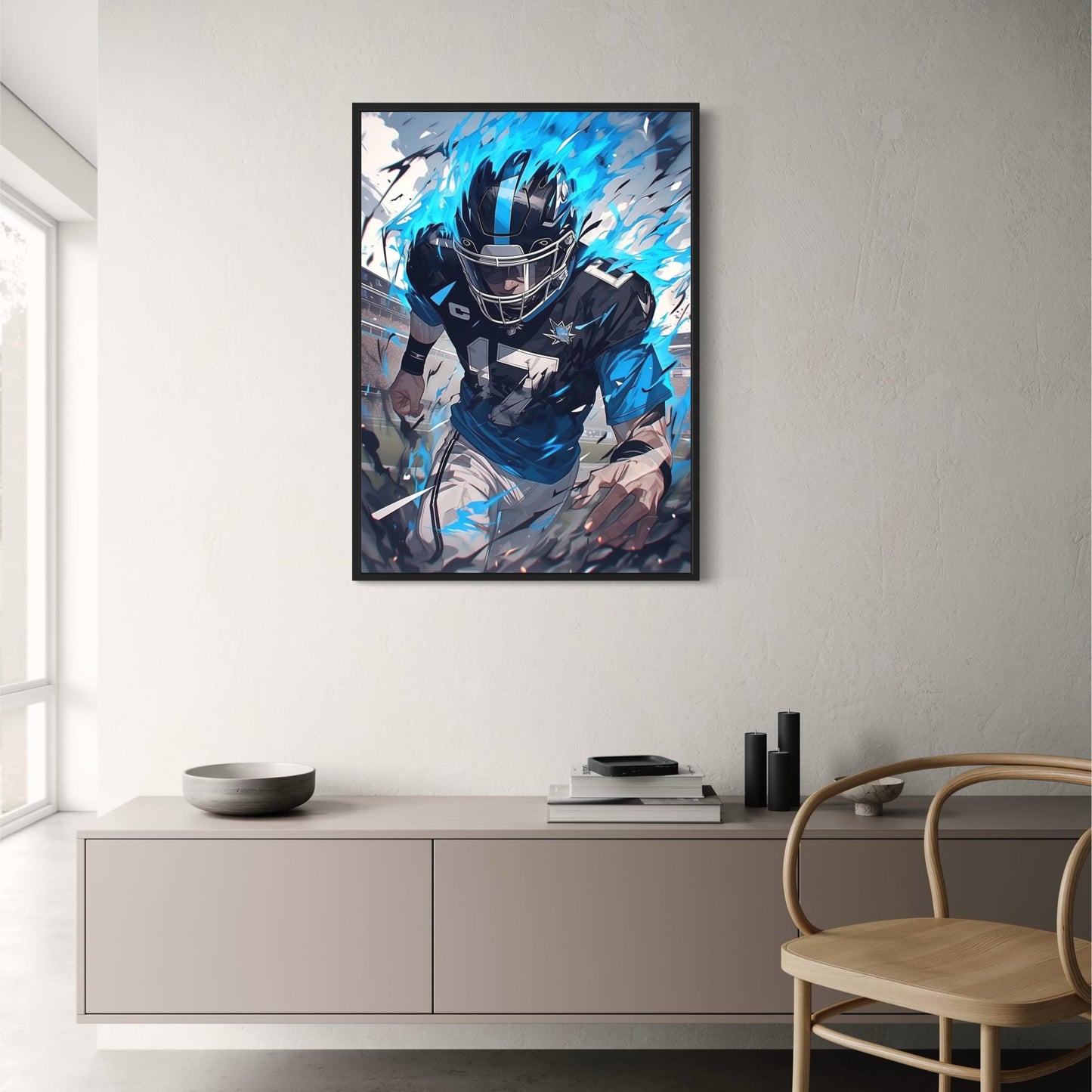 #17 | American Football Poster | Dynamic Tribute to Sporting Excellence | Iconic Athlete Artwork | Celebrating Passion, Power, and Achievement