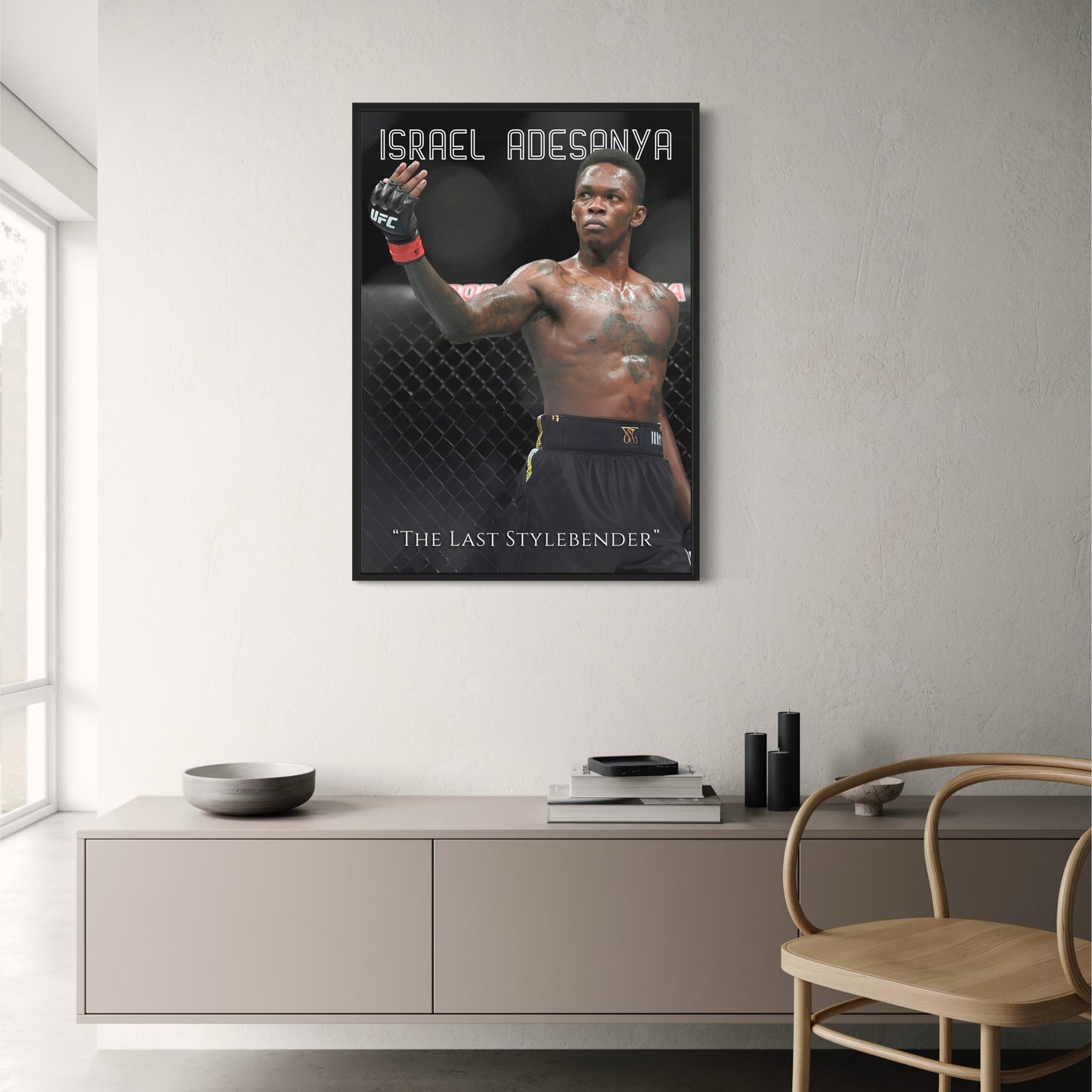 Israel Adesanya UFC Poster  'The Last Stylebender' MMA Champion Wall Art