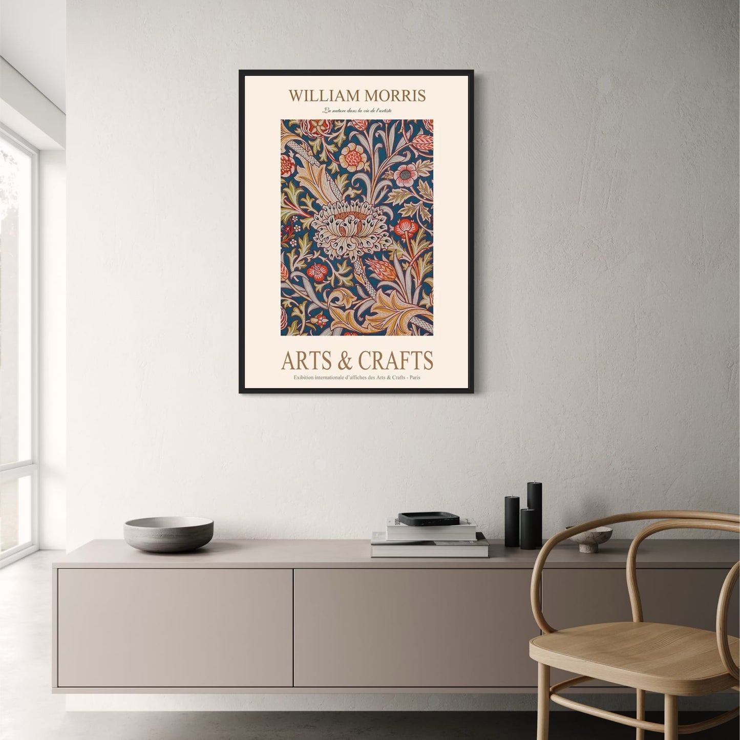 William Morris | Garden Flower Botanic Design | Classic Floral Artwork