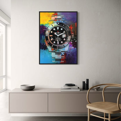 Rolex Submariner | Black Graffiti Art
