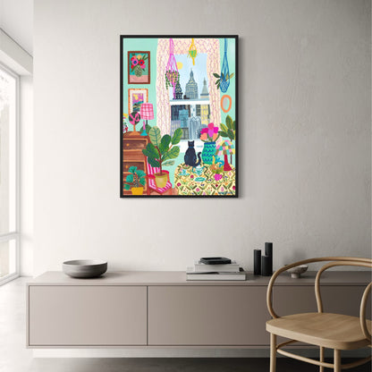 abstract india landscape poster