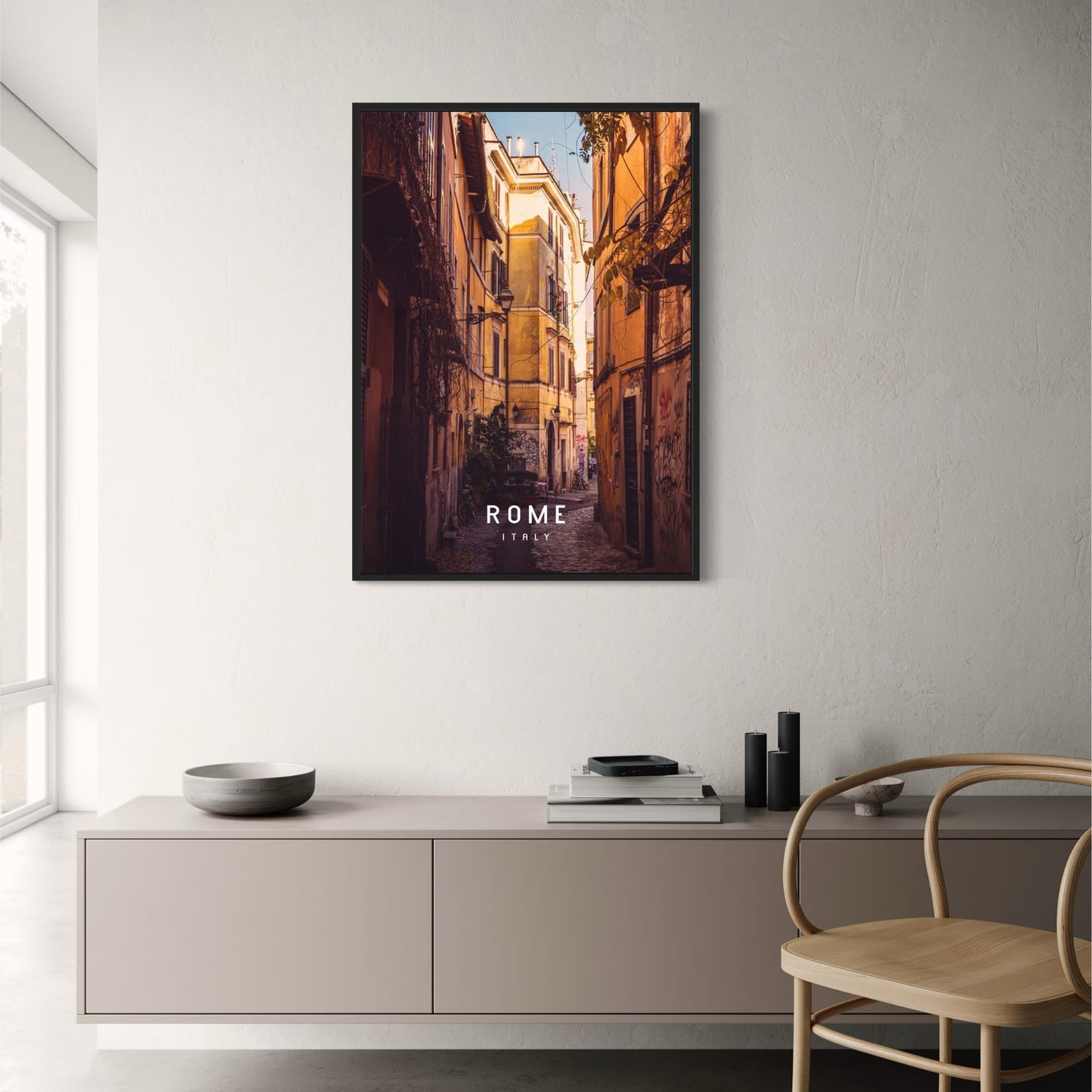 Hidden Alley | Rome | Italy | Discover Secret Corners | Authentic Roman Charm | Enchanting Rome Posters