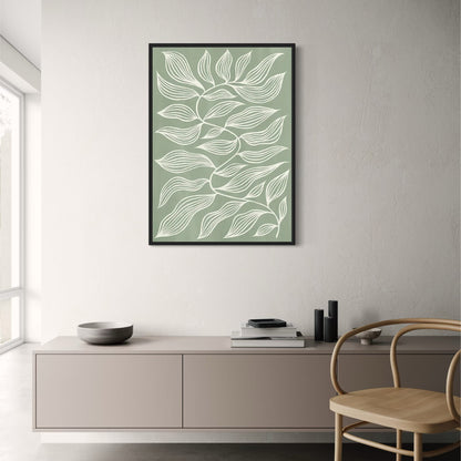 Earthy Geometric | Abstract Green Shapes | Modern Decor