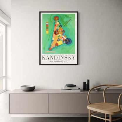 Bunt im Dreieck | Kandinsky 1927 | Modern Art