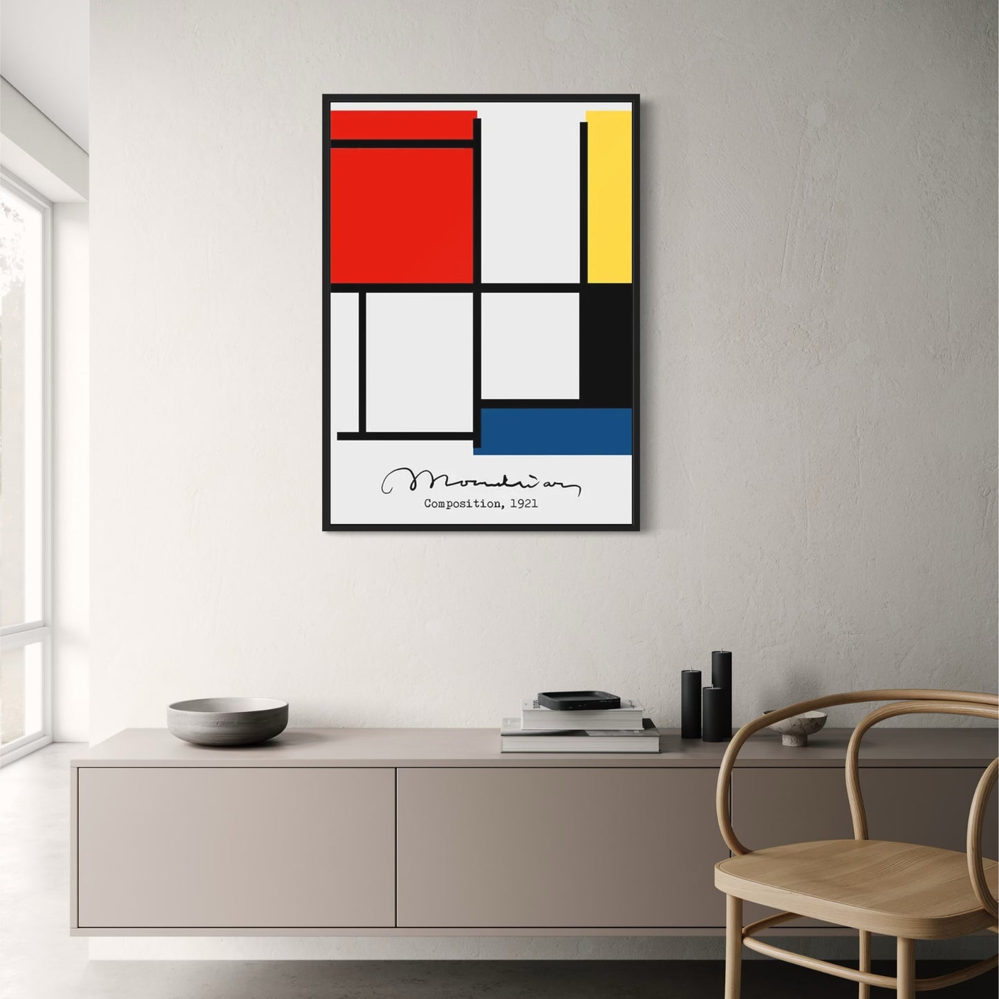 Piet Mondrian | Composition No. II | Modern Geometric Abstract