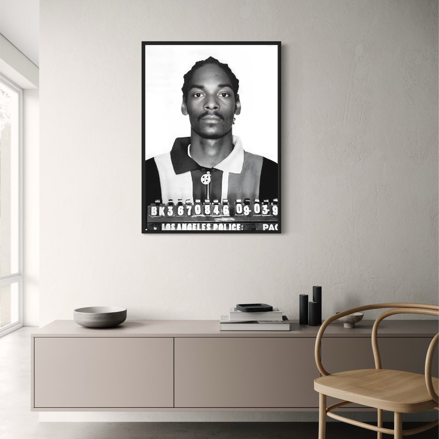 Snoop Dogg Retro Mugshot | Iconic Music Poster