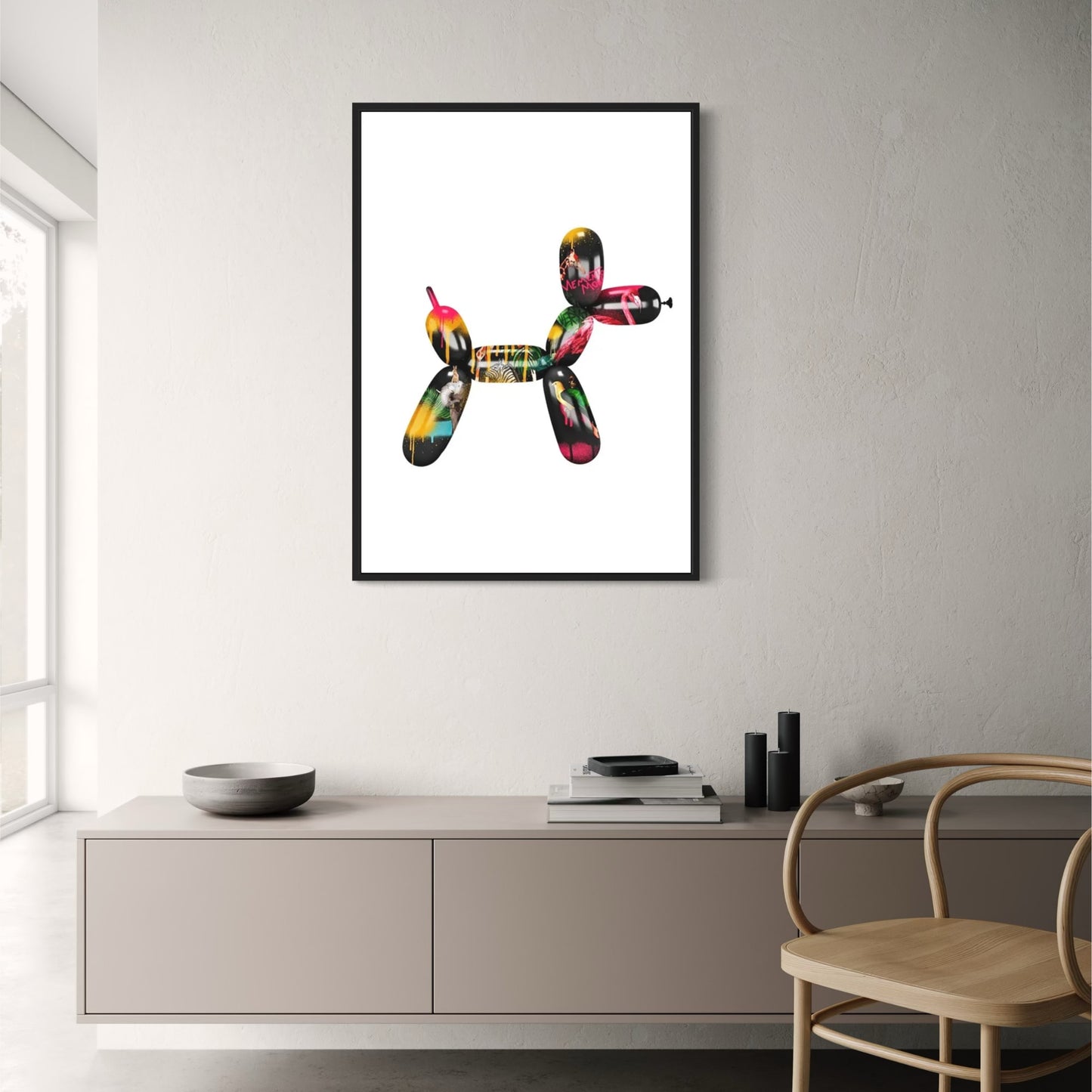 Pop Art Balloon Dog | Abstract Modern