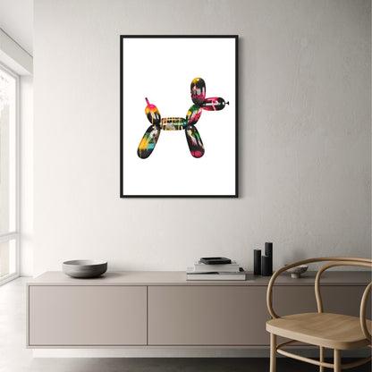 Pop Art Balloon Dog | Abstract Modern