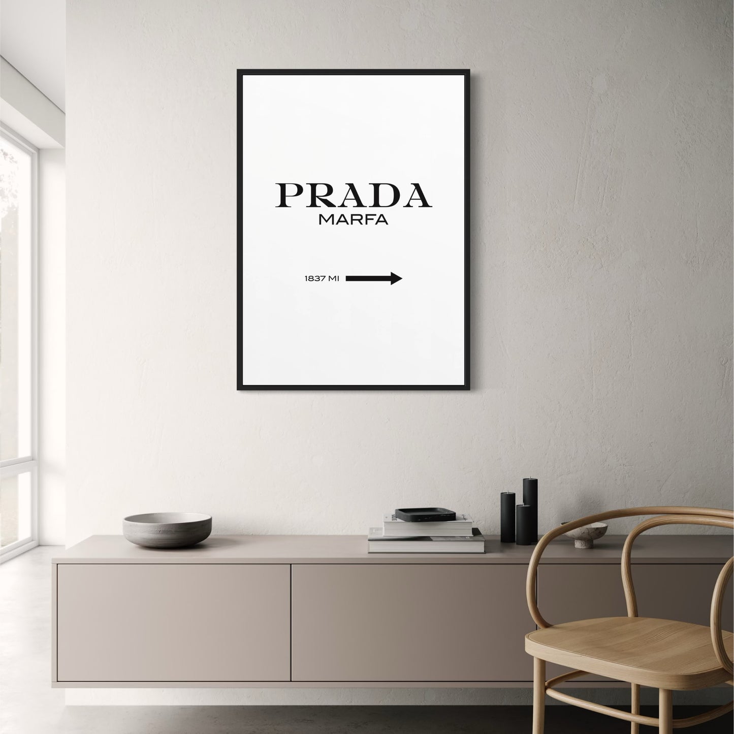 Prada Marfa | Minimalist Fashion Art