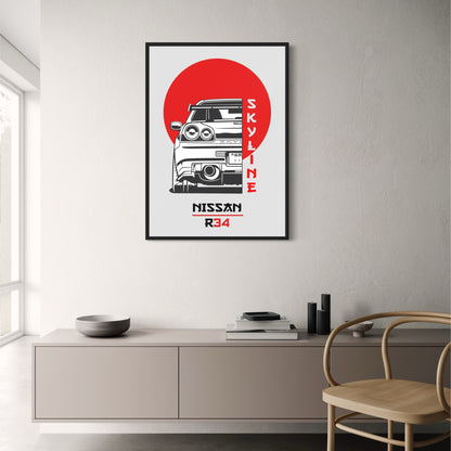 Japan Skyline R34 | Automotive Art