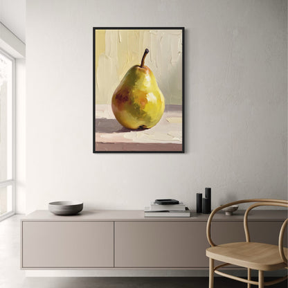 Fruits Gallery Pear Poster | Artistic Wall Decor | Vibrant Print | Nature-Inspired Art | Home & Garden Decor | Visual Artwork