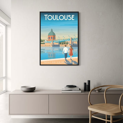 Toulouse France Scenic Poster | Iconic French Travel & Landscape Decor | Wall Art for Home & Garden