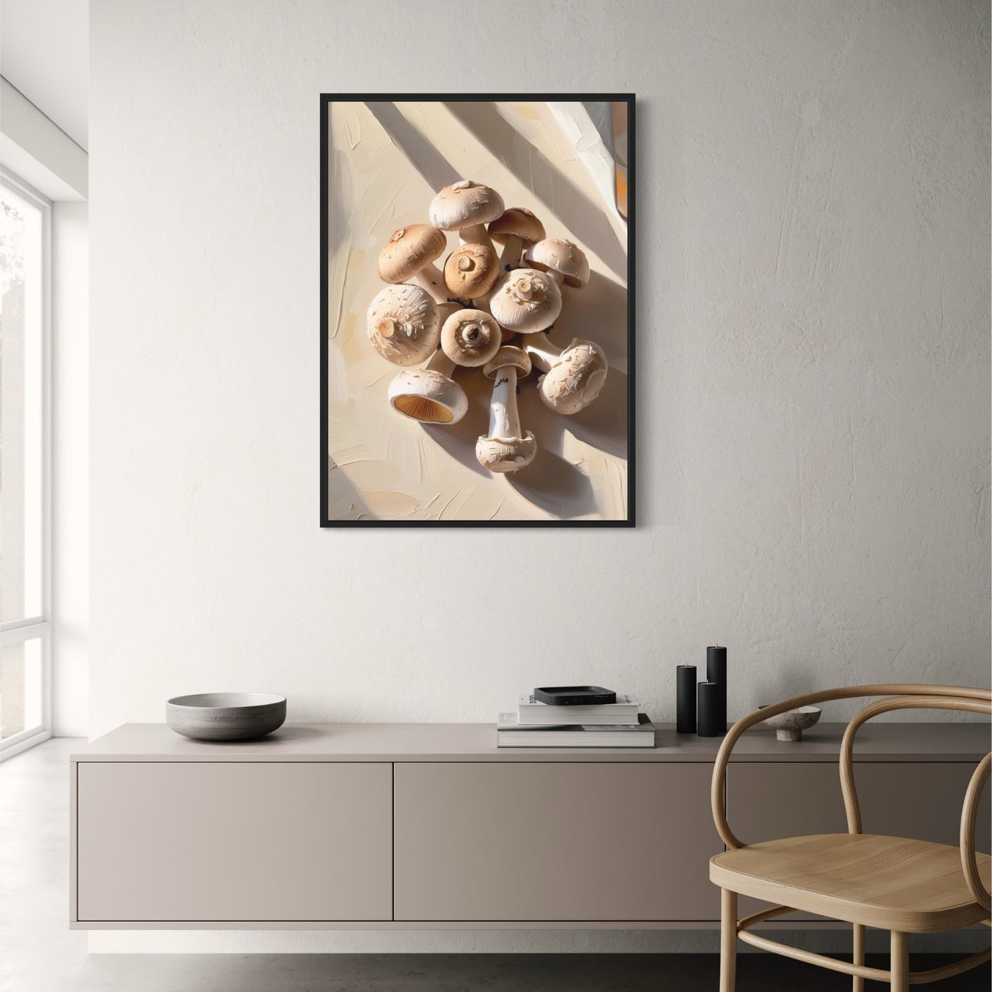 Fresh Mushrooms | Botanical Artwork