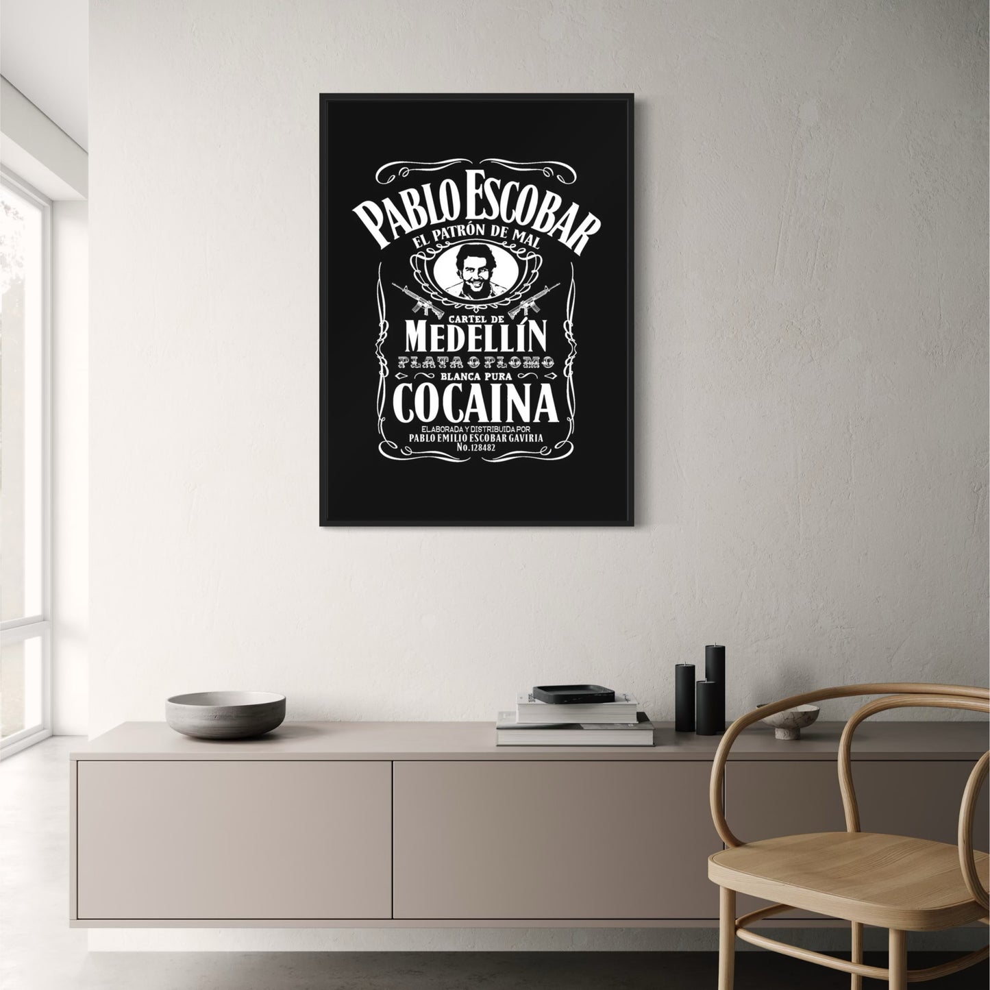 Pablo Escobar | Vintage Whiskey Label Art