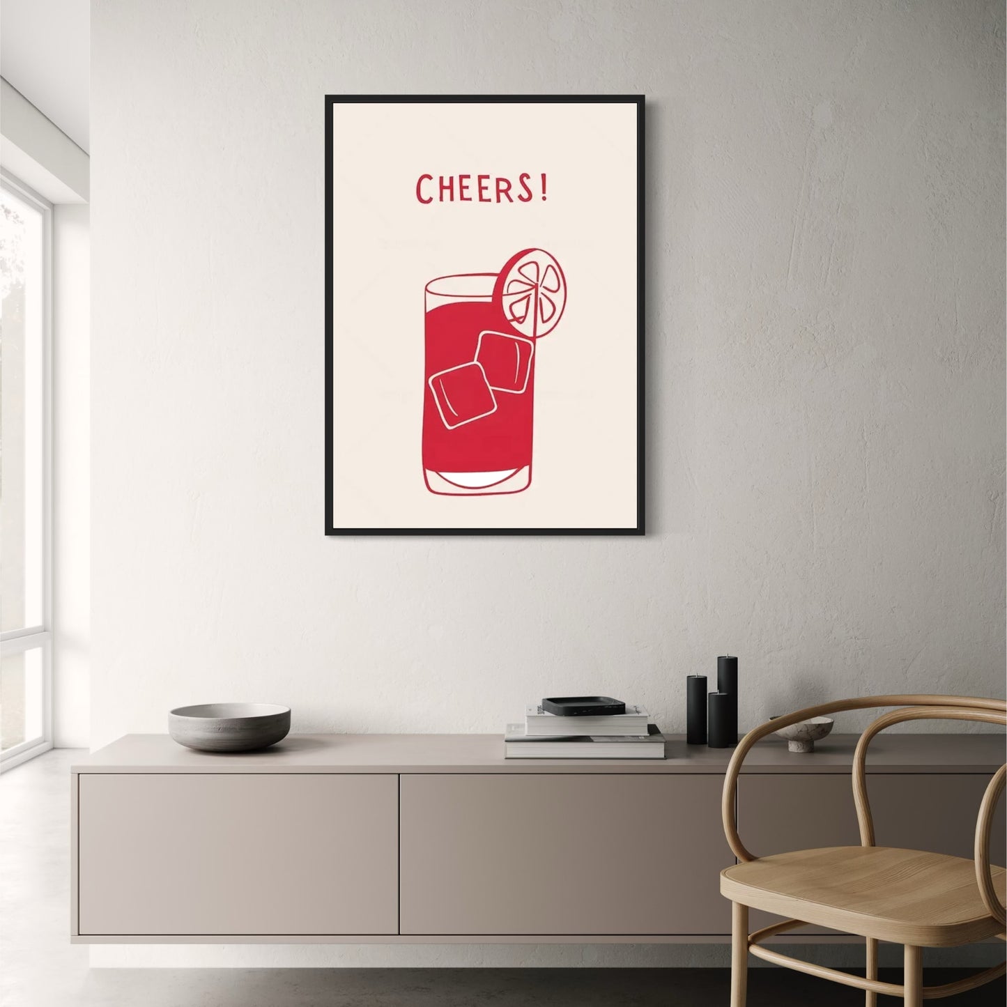 Hand Drawn Minimalist | Cheers Theme | Modern Design