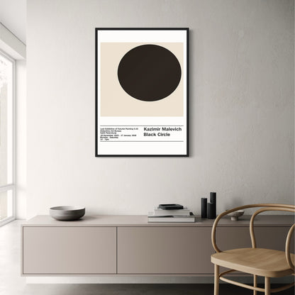 Kazimir Malevich | Black Circle | Abstract Minimalist Art