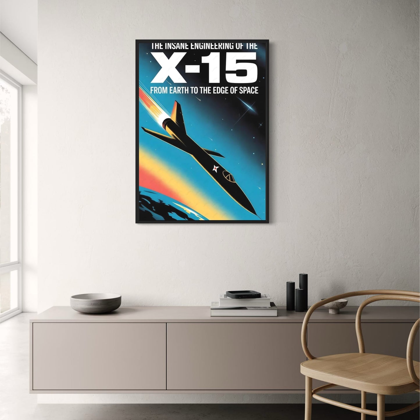 Vintage X-15 Rocket | Retro Space Exploration