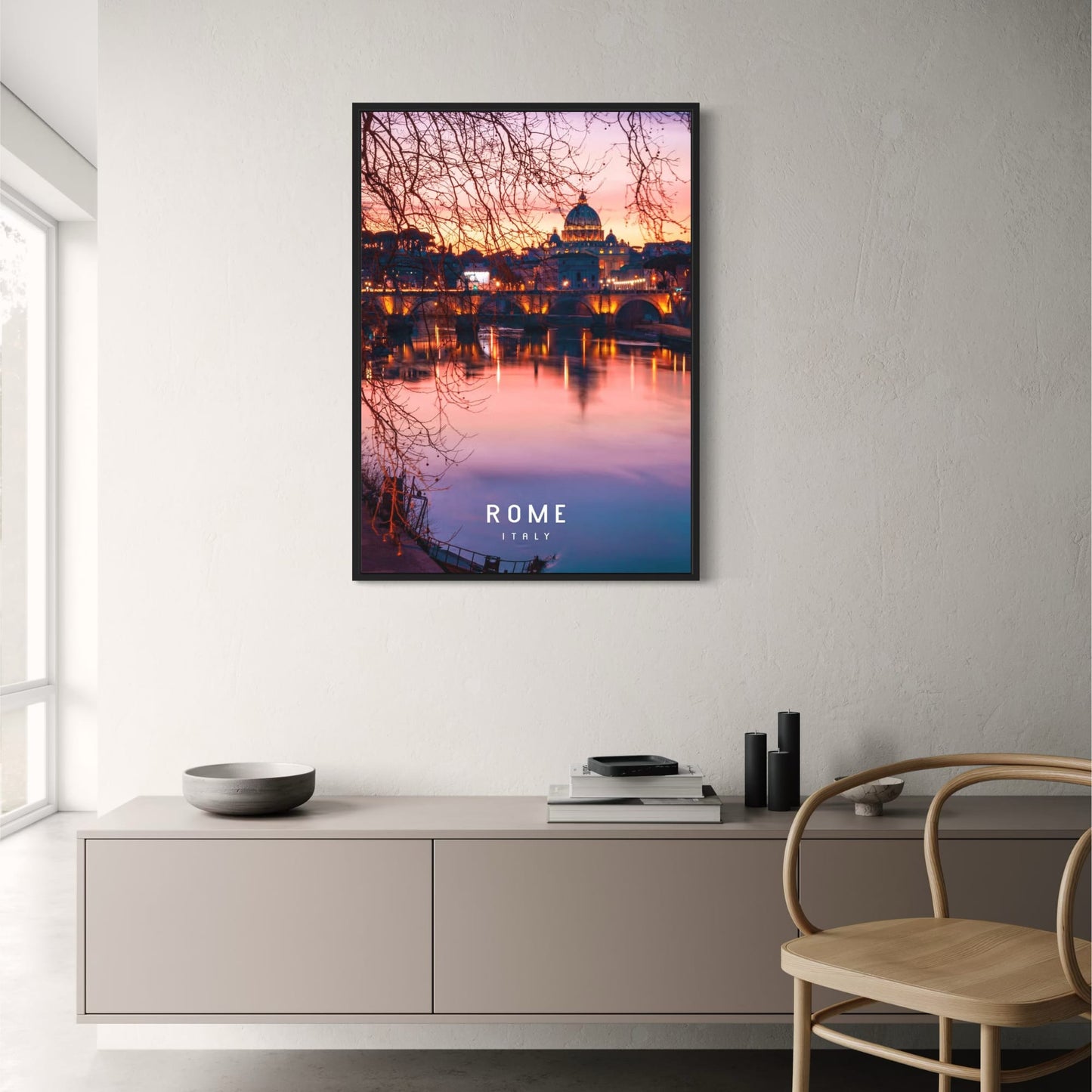 St. Peter's Basilica at Dusk | Rome | Italy | Iconic Vatican Views | Breathtaking Skylines | Majestic Rome Posters