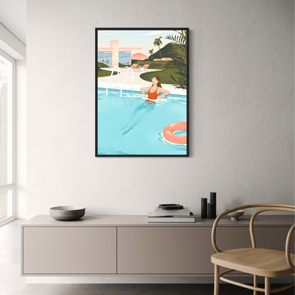 Serene Poolside Scene | Relax by the Pool