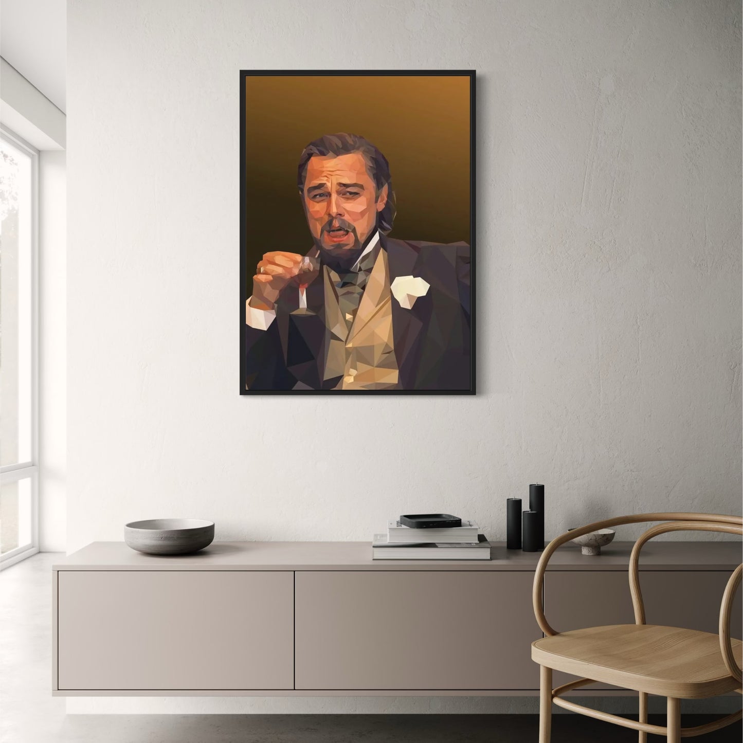 The Wolf of Wall Street Poster | Leonardo DiCaprio Canvas Print | Home Decor | Classic Movie Wall Art | Living Room Decor