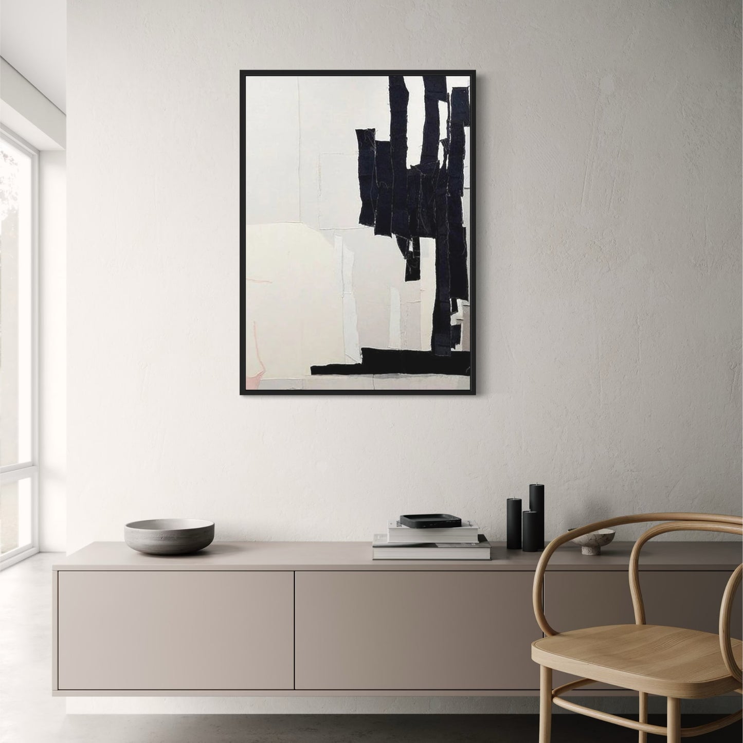 Silent Shapes | Modern Geometric Art Poster | Minimalist Wall Decor | Abstract Design | Visual Artwork for Home & Garden | Fine Art Print