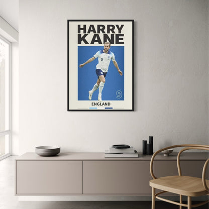 Harry Kane | Famous Football Players Poster | England Soccer Star | Sports Wall Art Decor