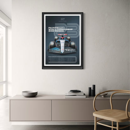 AlphaTauri | Nyck de Vries | Yuki Tsunoda | 2023 FIA Formula 1 World Championship Poster
