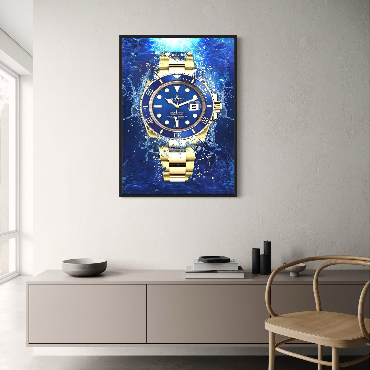 Graffiti Style | Blue Gold Rolex Submariner Design