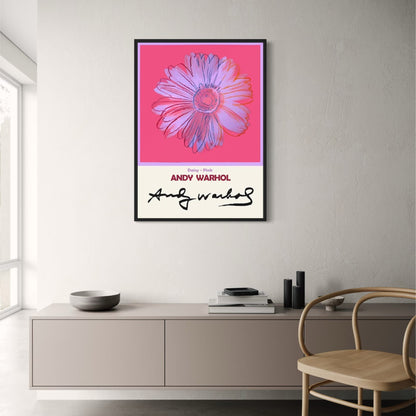 Andy Warhol | Daisy Pink Pop Art | Vintage Floral