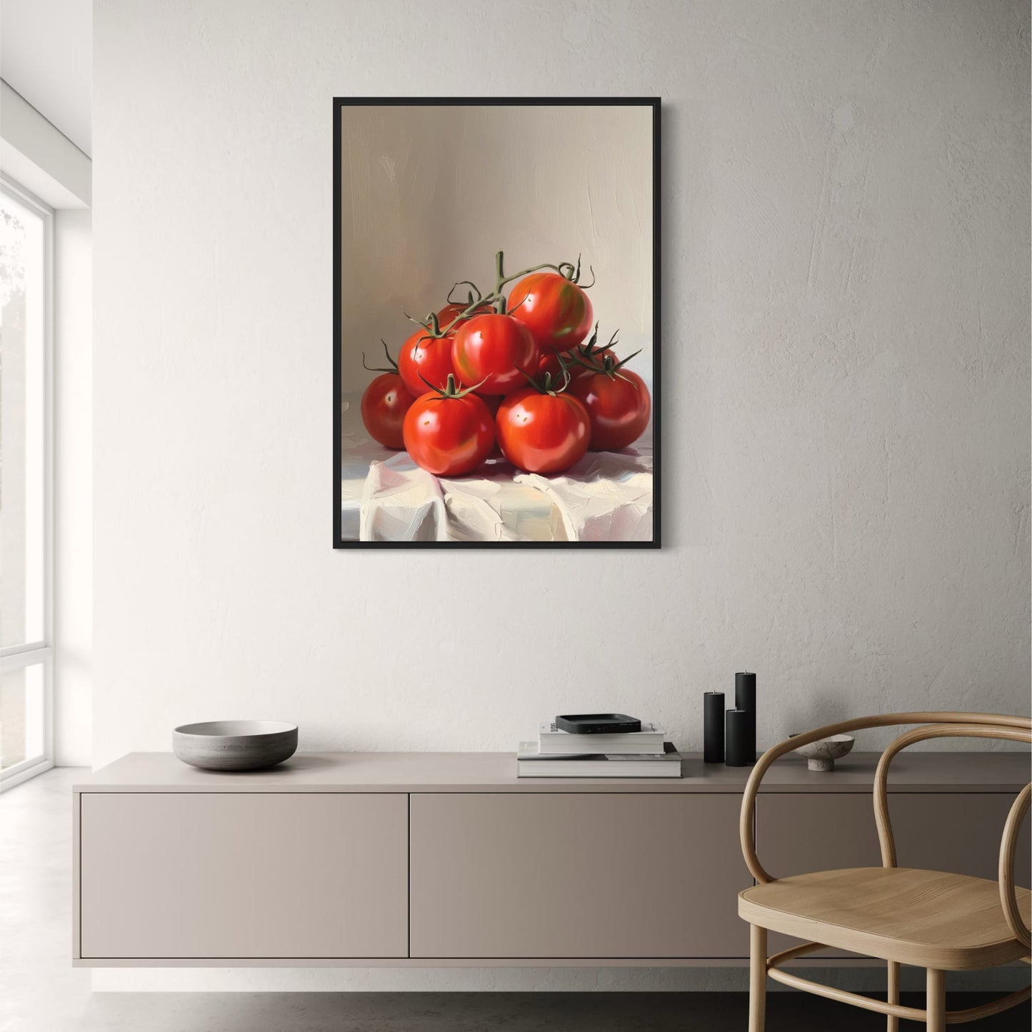 Fresh Tomatoes | Colorful Botanical Kitchen Art
