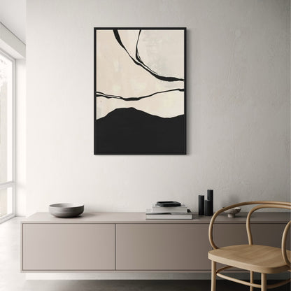 Minimalist Abstract Art | Ethereal Horizons Poster | Modern Wall Decor | Home & Office Artwork | Contemporary Visual Art