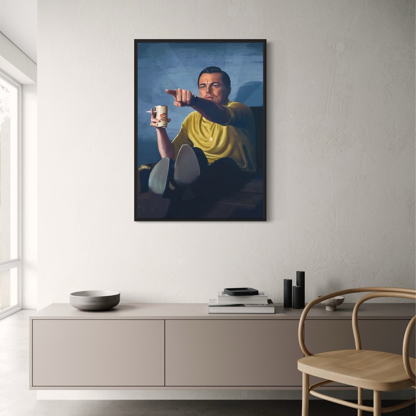 The Wolf of Wall Street Canvas Poster | Leonardo DiCaprio Art | Classic Movie Wall Art | Home Decor