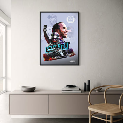 Lewis Hamilton F1 | 7-Time Champion Helmet Art