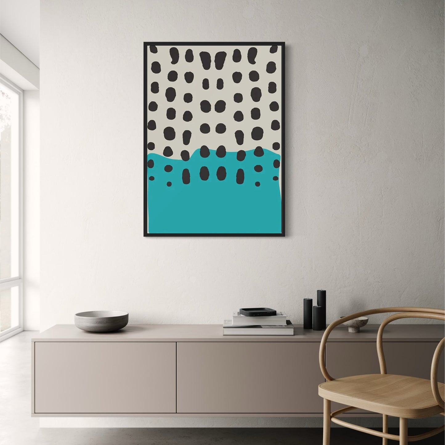 Piet Mondrian Poster | Untitled No.1 | Abstract Geometric Art Decor | Home & Garden Wall Art | Artistic Visual Artwork Print