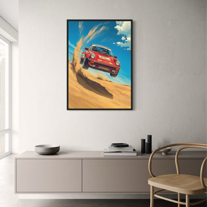 Iconic Red Porsche | Vintage Sports Car | Alpine Racing Adventure