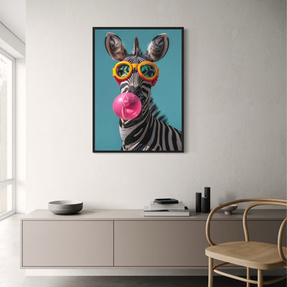 Bubble Gum Zebra | Punk Art Design