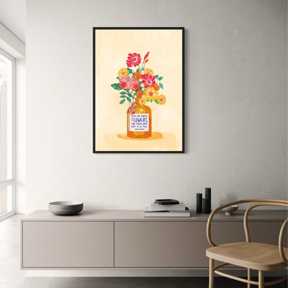 Henri Matisse Quote Poster | Floral Art Design | Inspiring Wall Decor | Home Art Print