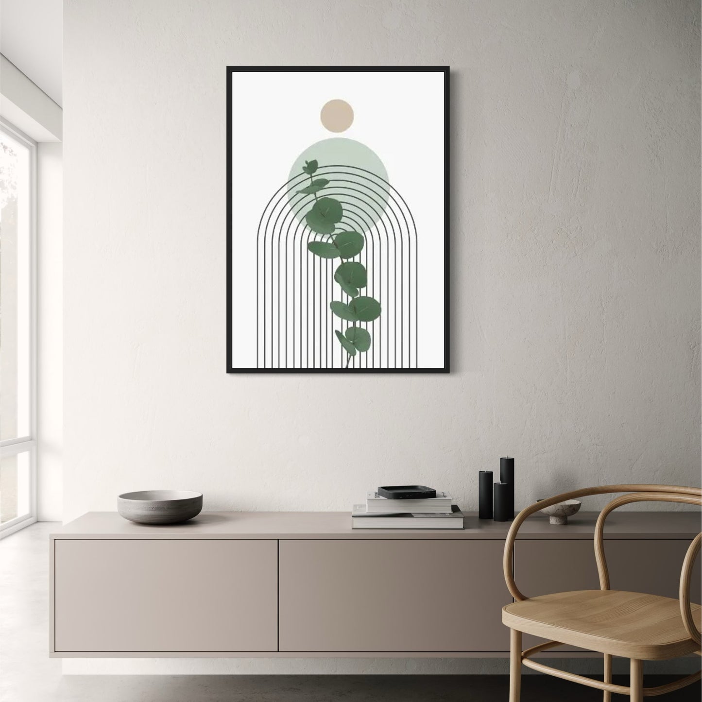 Modern Botanical Harmony | Abstract Botanical Flow | Nature Art Print Poster | Wall Decor