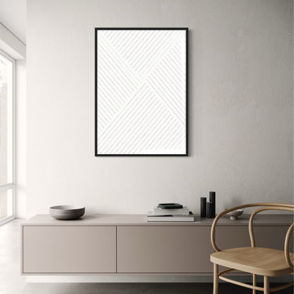 Abstract Textured Symmetry | Modern Wall Art Poster | Home Decor Print | Visual Artwork for Living Room or Office | Artwork in Soft Tones