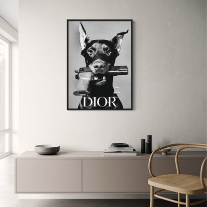 Dior Dog | Elegant Home Decor Art