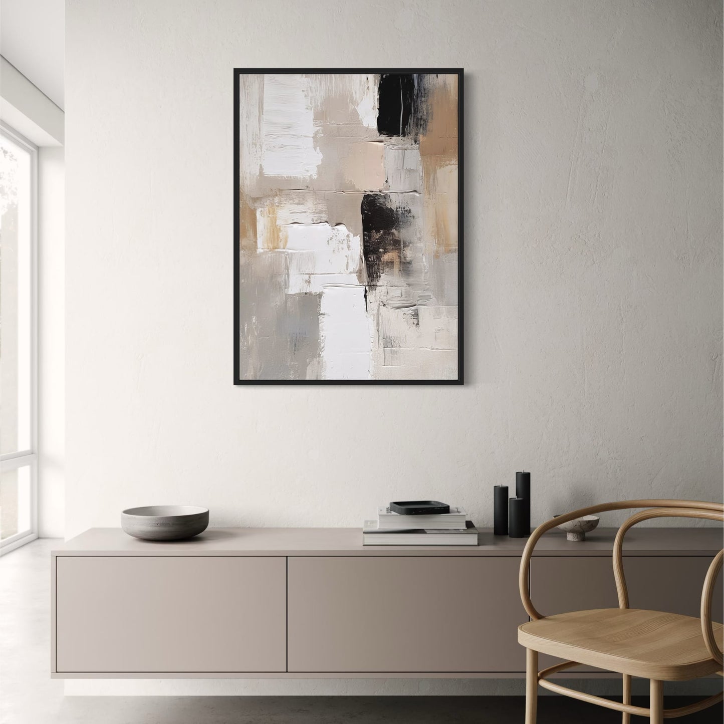 Earthbound Elegance Poster | Muted Reflections | Artistic Home Decor | Wall Art Print | Contemporary Visual Artwork | Modern Interior Design